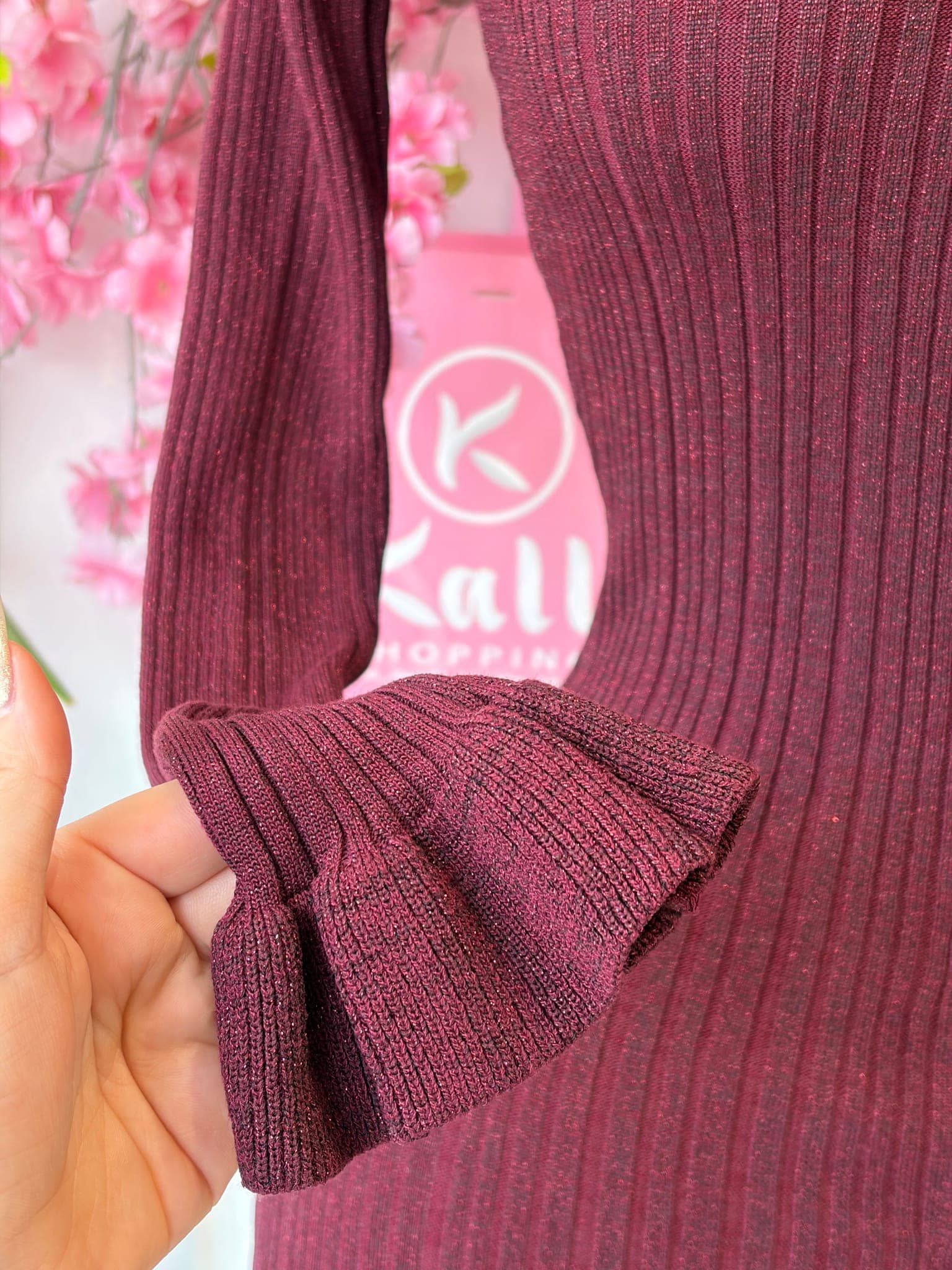 Ribbed Knit Button Front Dress – image 4