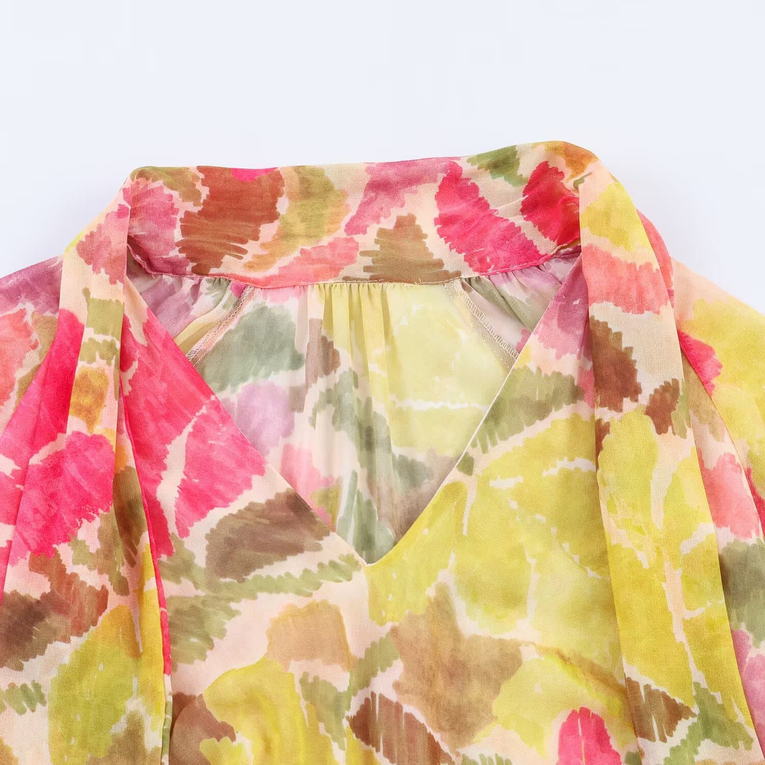 فستان ماكسي شيفون بنقشة زهور – صورة 4
