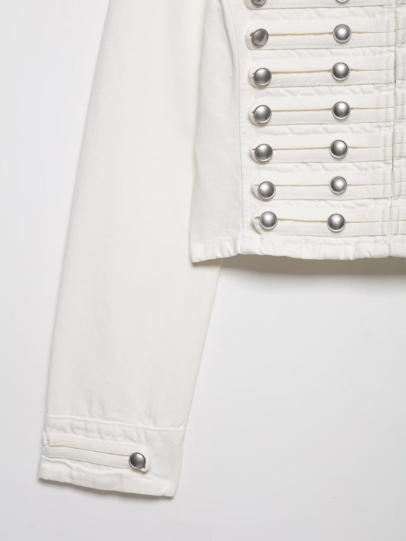 Military Style Denim Jacket – image 5