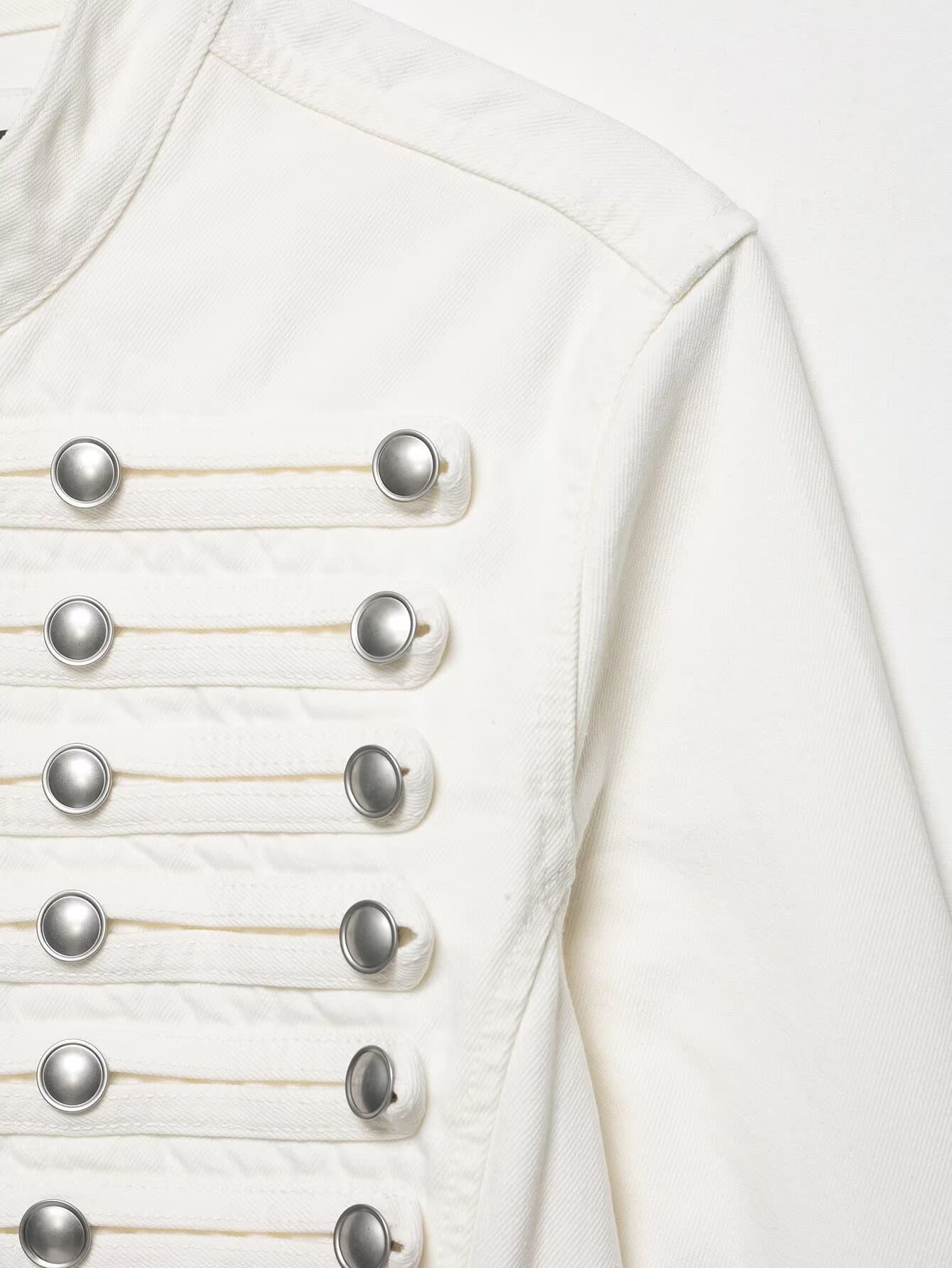 Military Style Denim Jacket – image 6