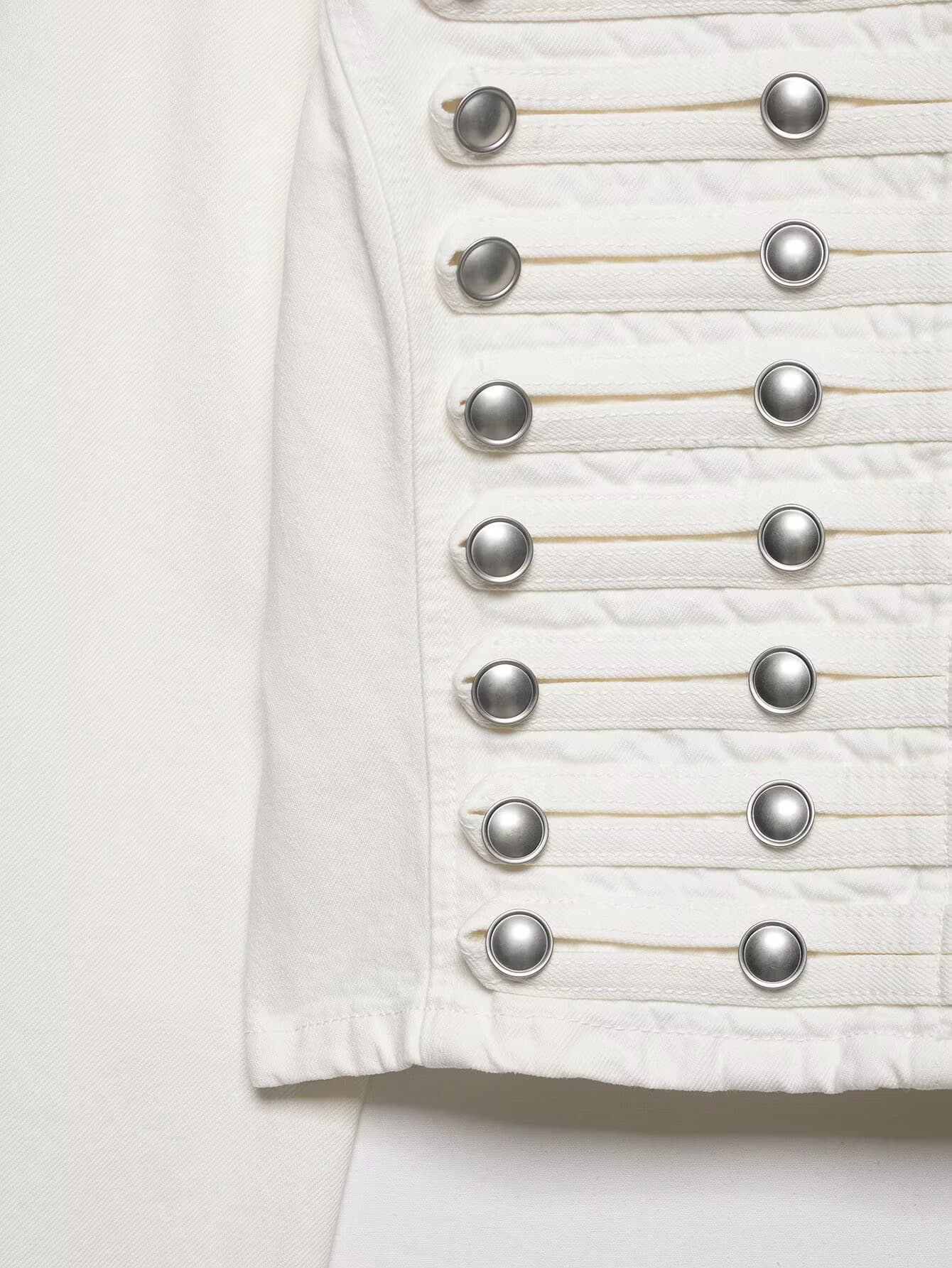 Military Style Denim Jacket – image 7