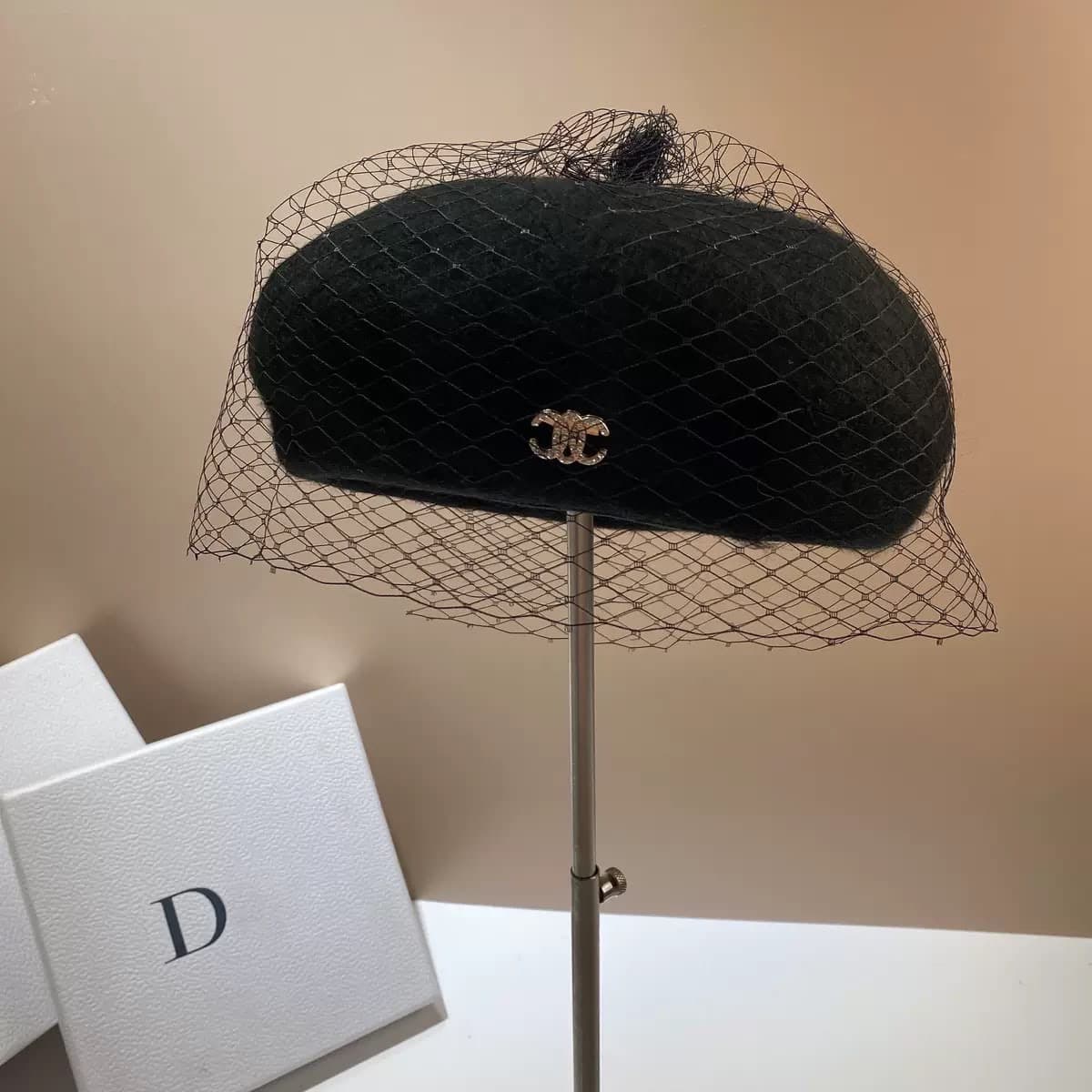 Elegant Embellished Wool Beret – image 2