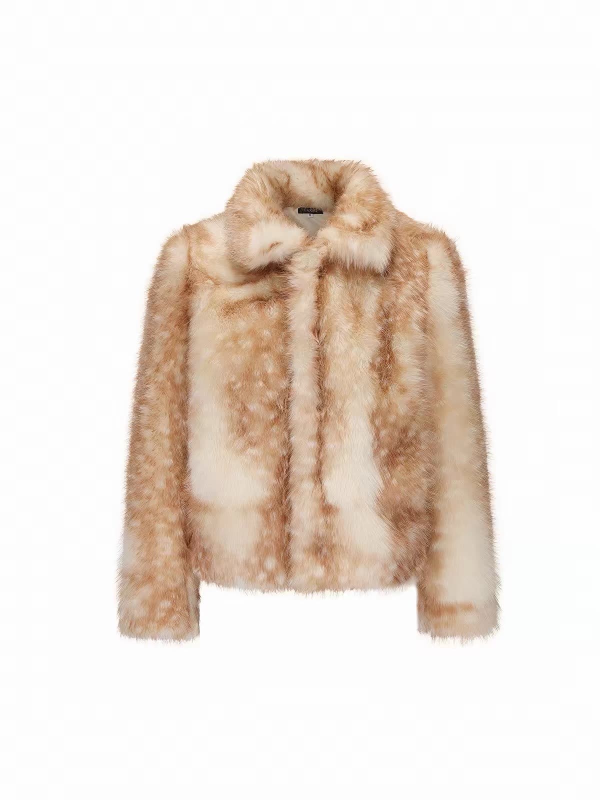 Faux Fur Animal Print Jacket – image 4