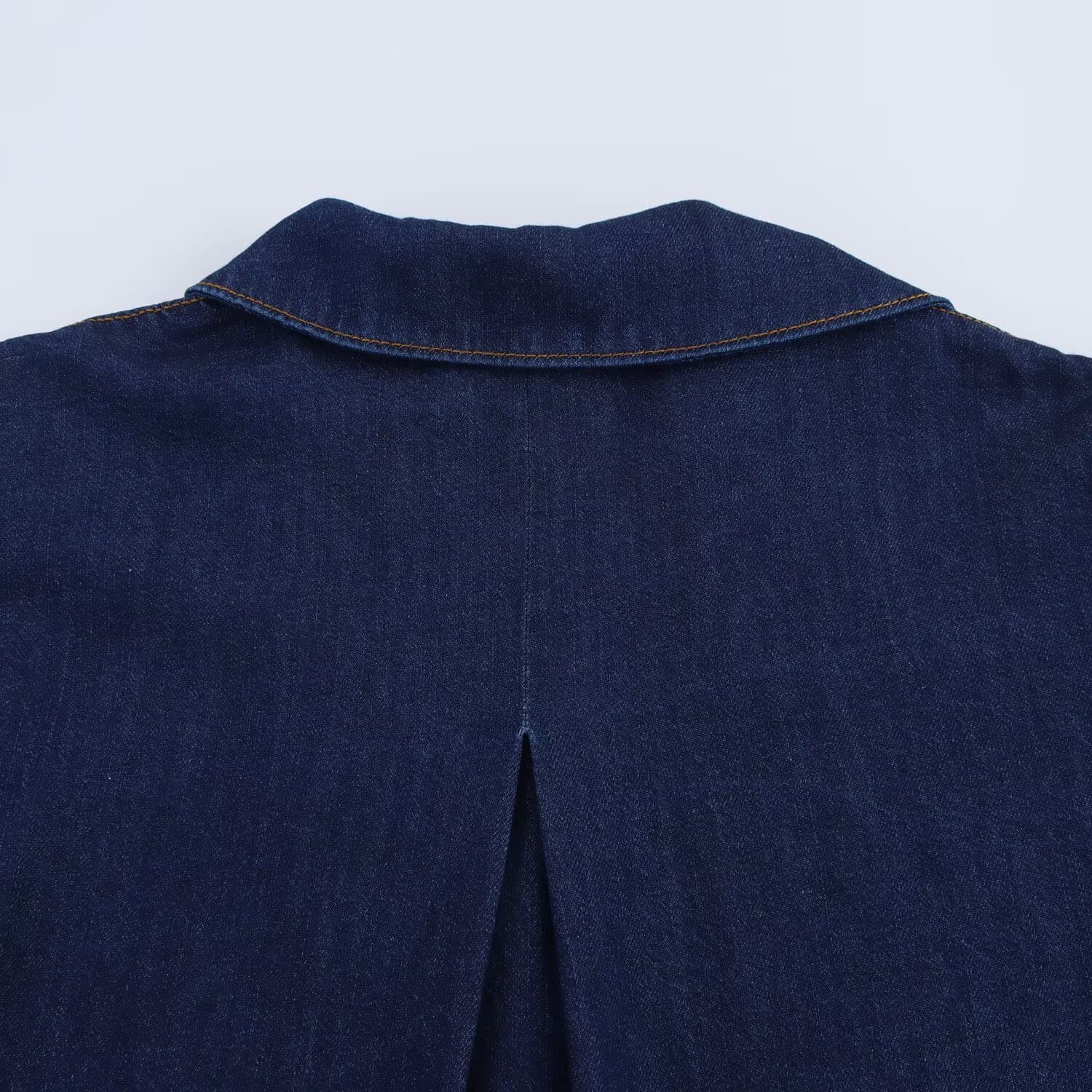 Dark Denim Button-Down Set – image 11
