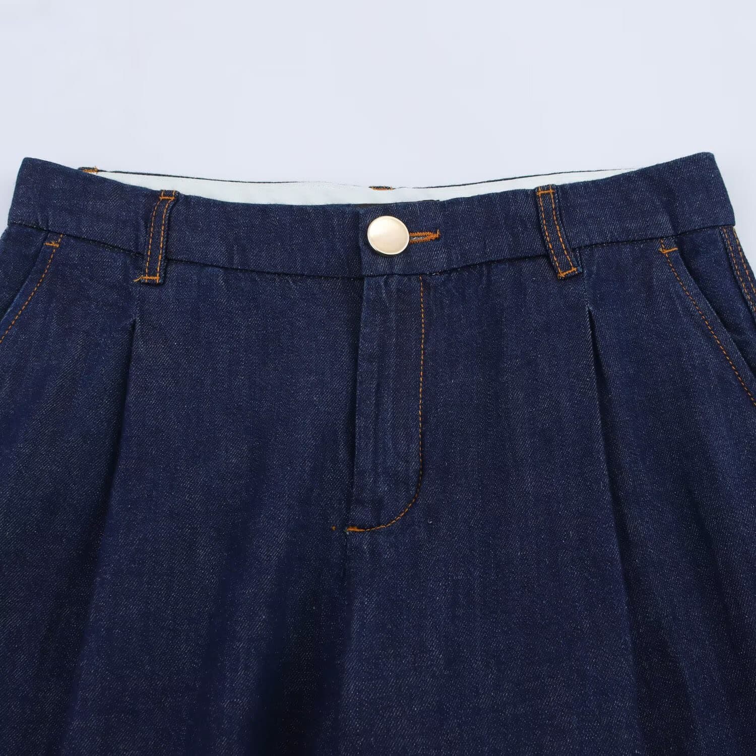 Dark Denim Button-Down Set – image 8