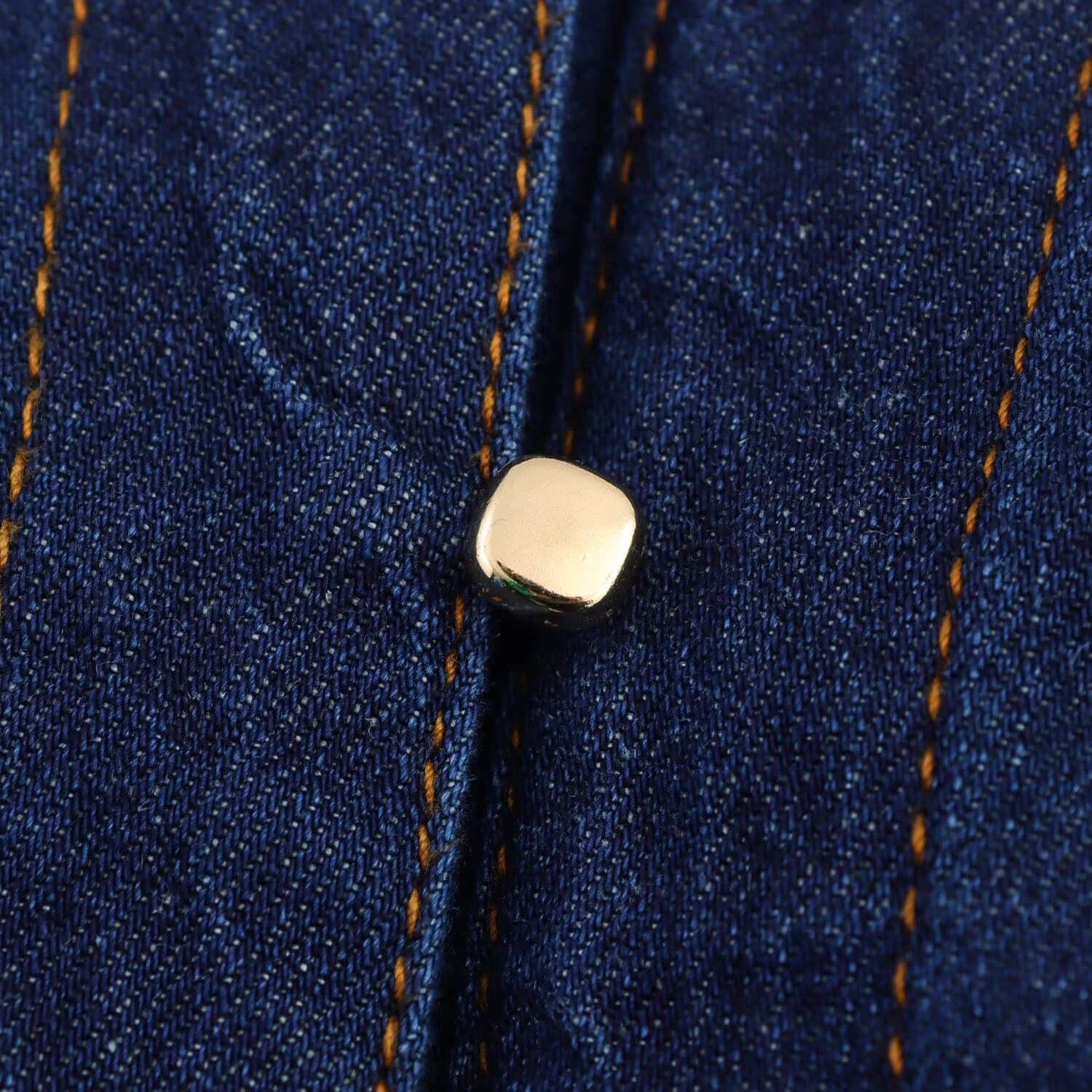 Dark Denim Button-Down Set – image 15