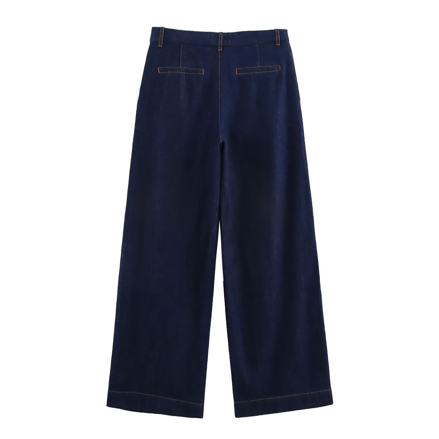 Dark Denim Button-Down Set – image 5