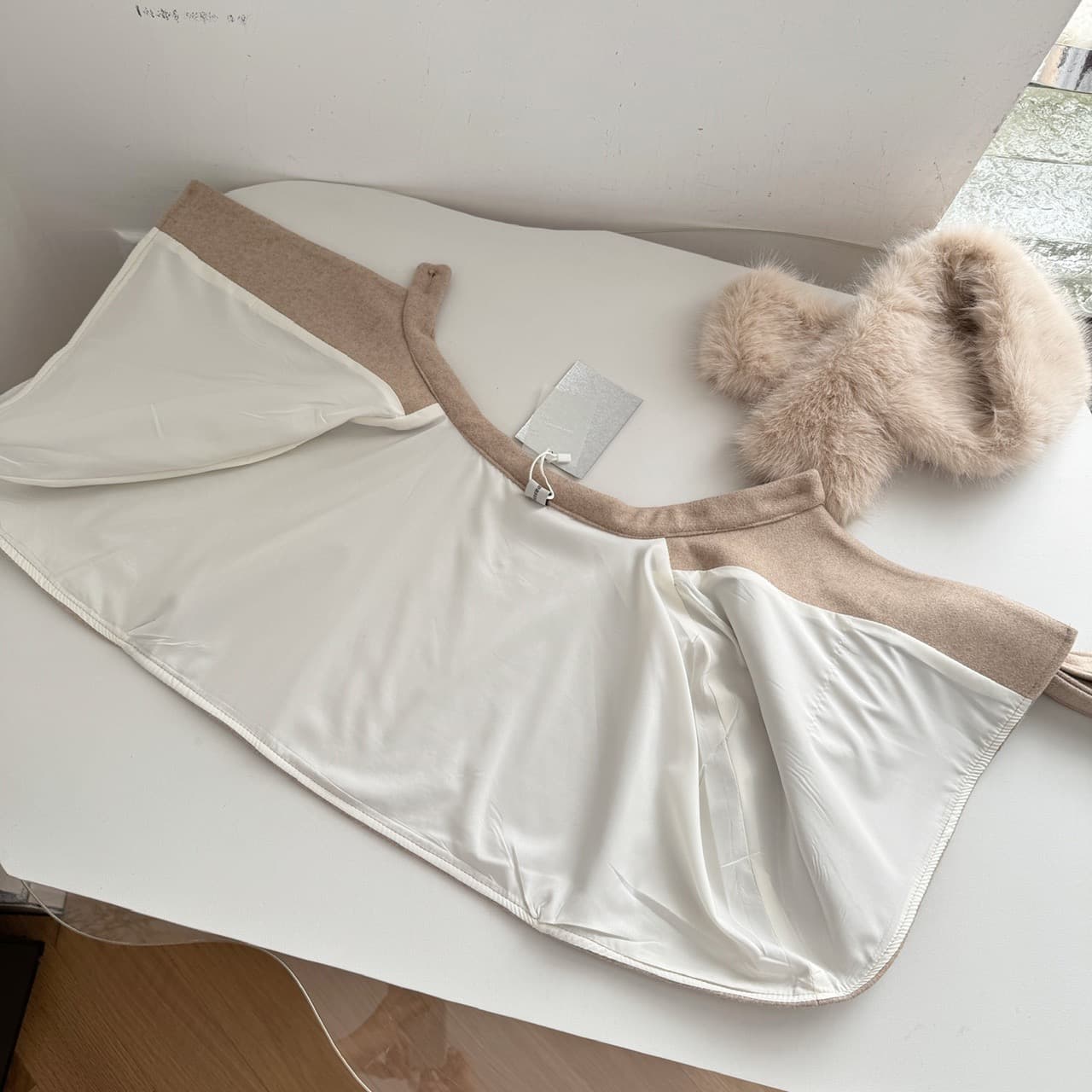 Faux Fur Trim Cape Coat – image 12