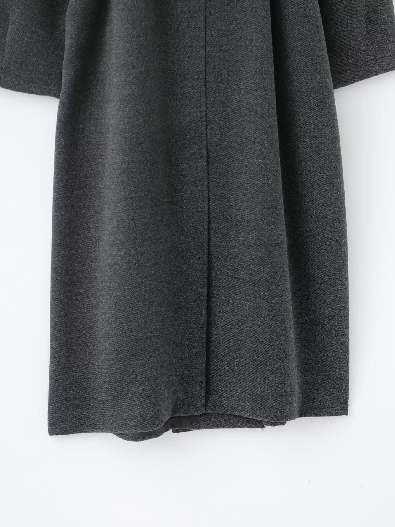 Classic Belted Wool Blend Coat – image 17