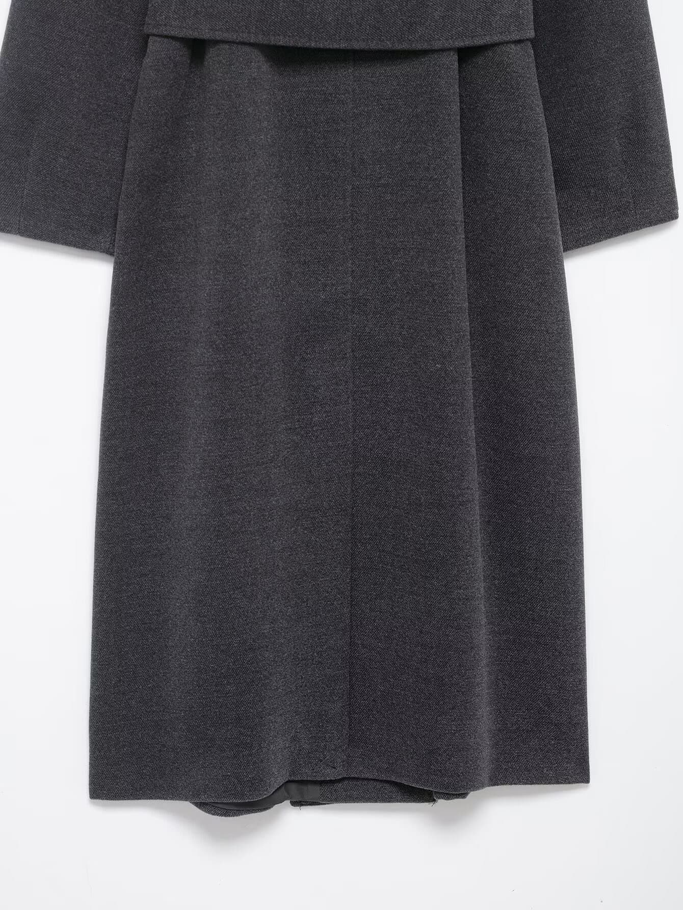 Classic Belted Wool Blend Coat – image 18