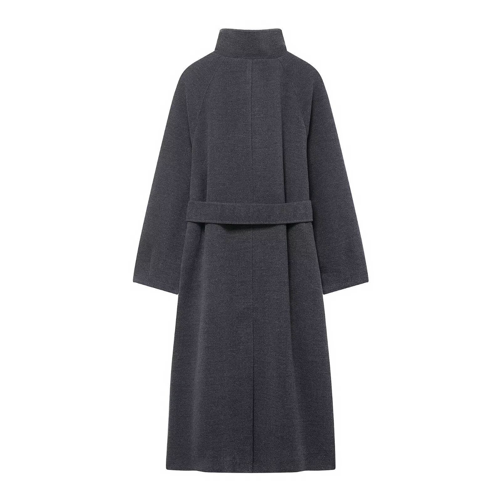 Classic Belted Wool Blend Coat – image 7