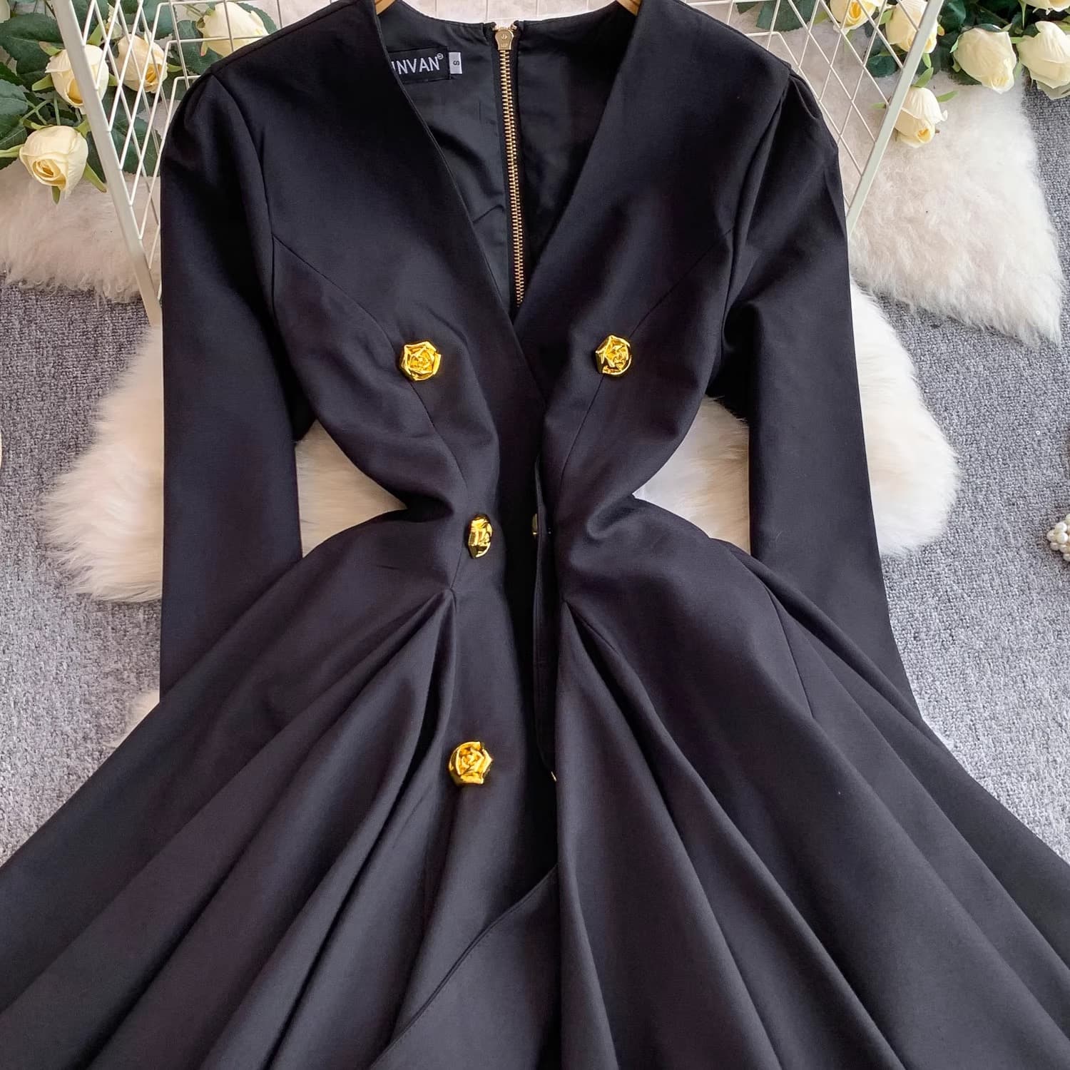 Pleated Waist Blazer Mini Dress – image 11