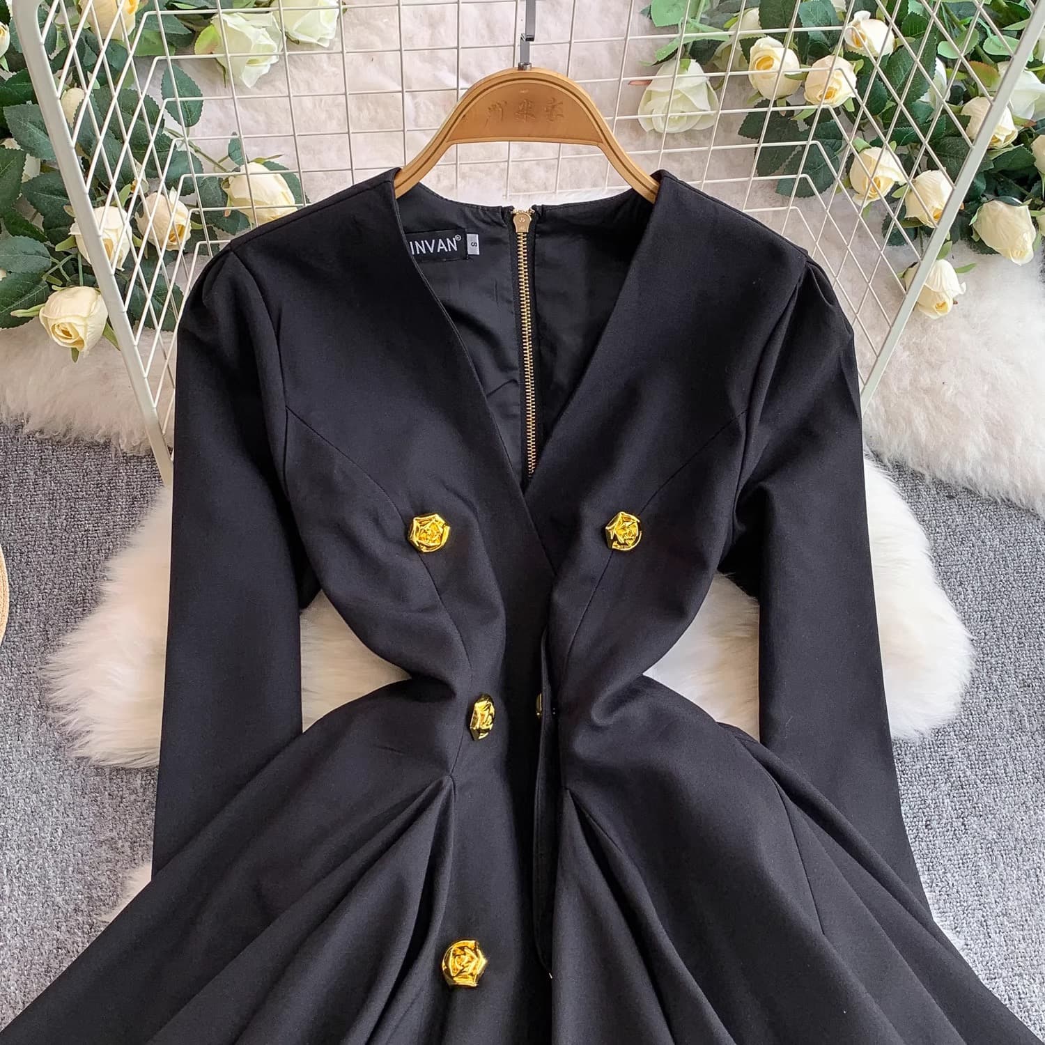 Pleated Waist Blazer Mini Dress – image 10