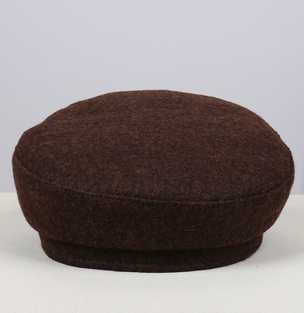 Classic Wool Blend Baker Boy Cap – image 2