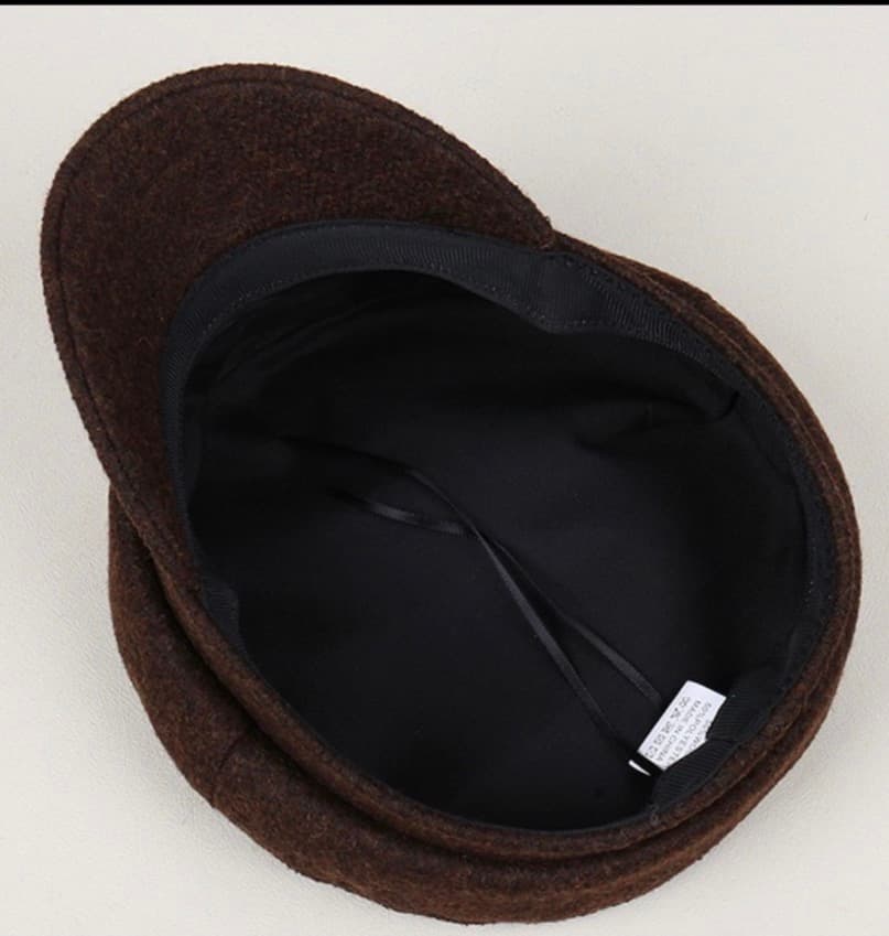 Classic Wool Blend Baker Boy Cap – image 3