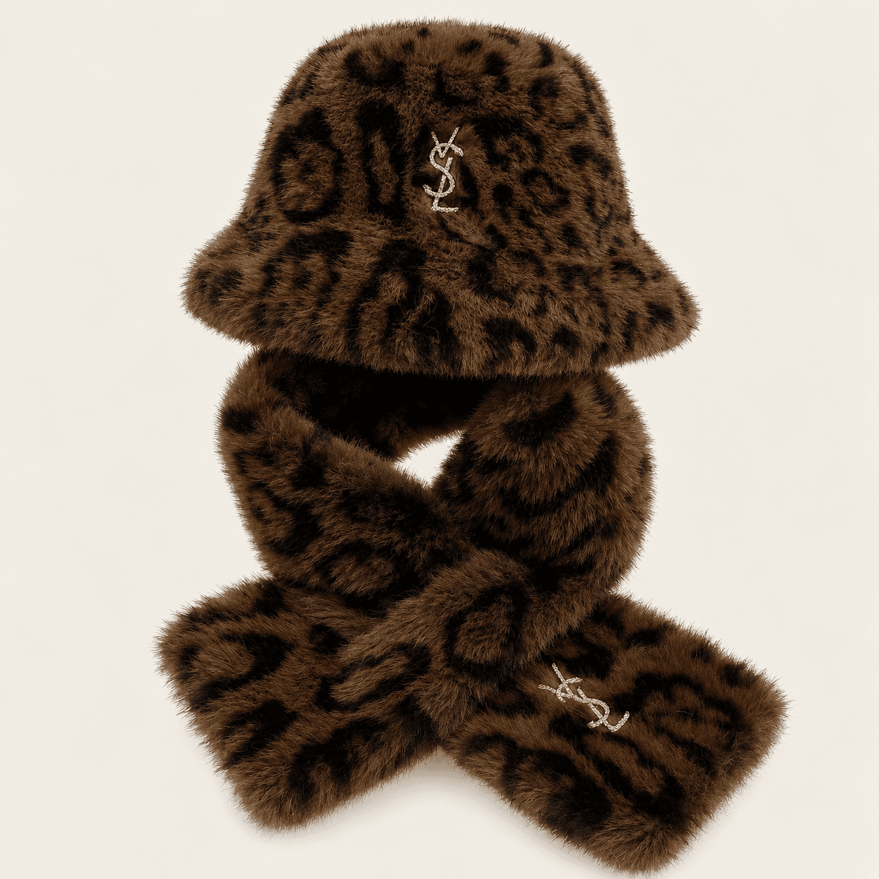 Leopard Print Faux Fur Set – image 2