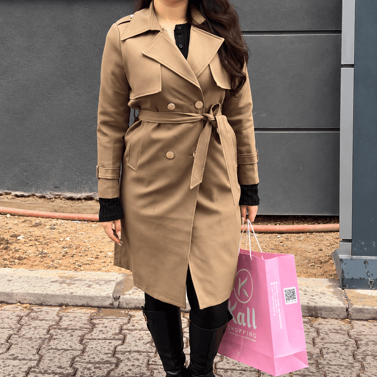 Classic Double-Breasted Trench Coat – image 4