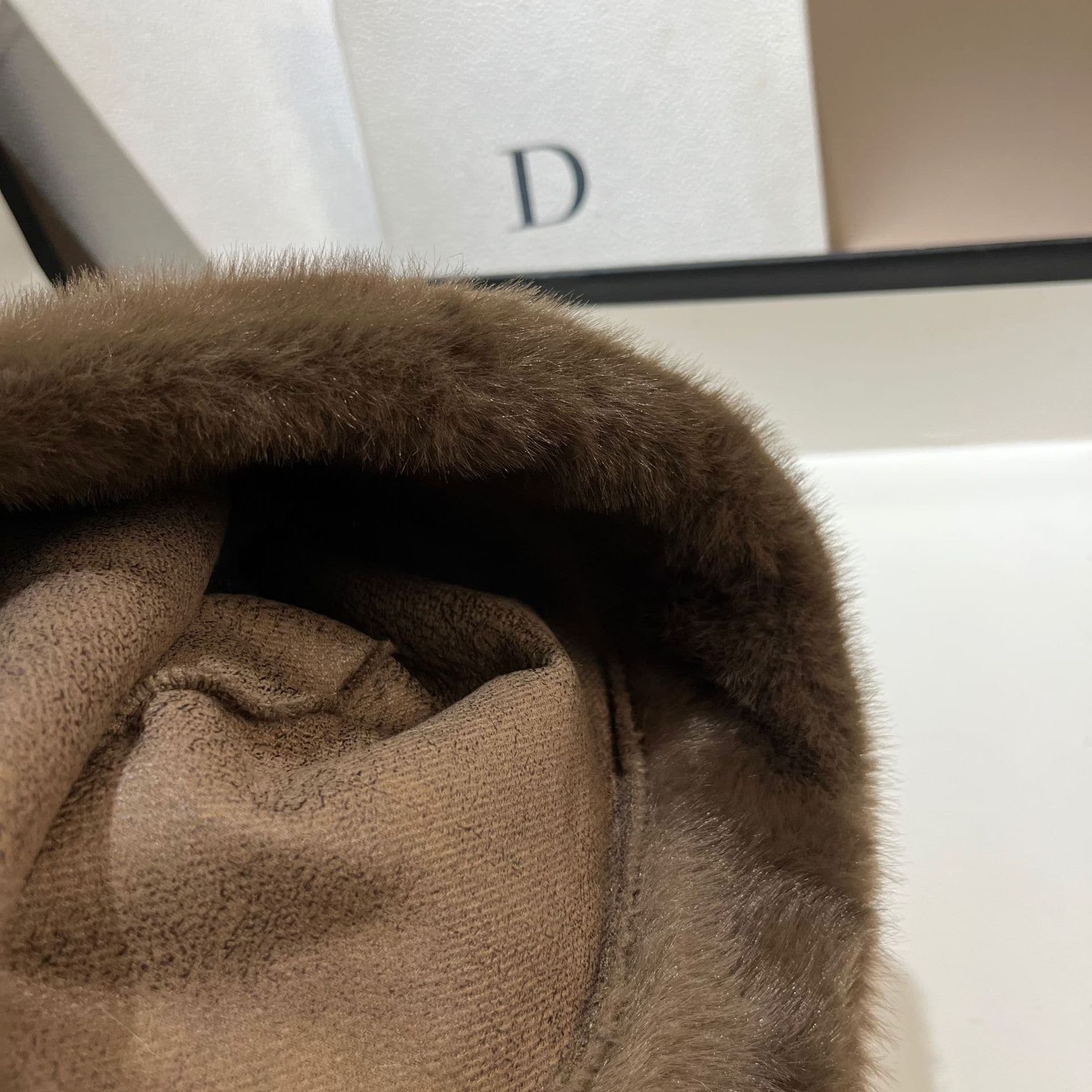 Plush Faux Fur Bucket Hat – image 6