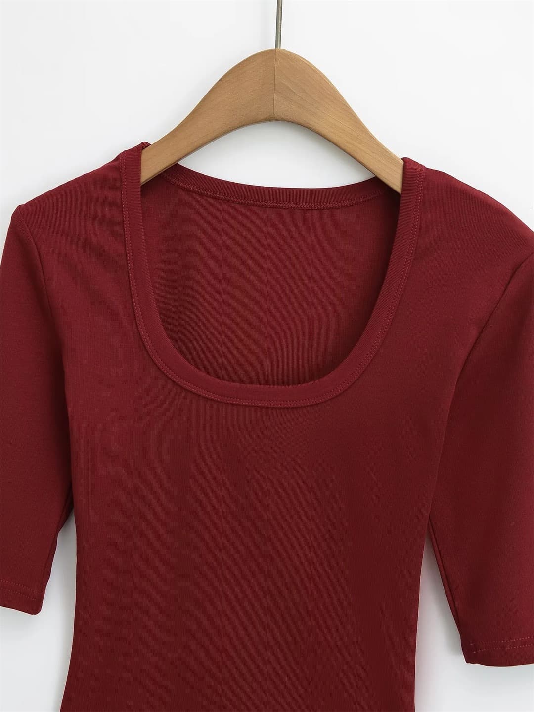 Essential Square Neck Ribbed Top – image 6