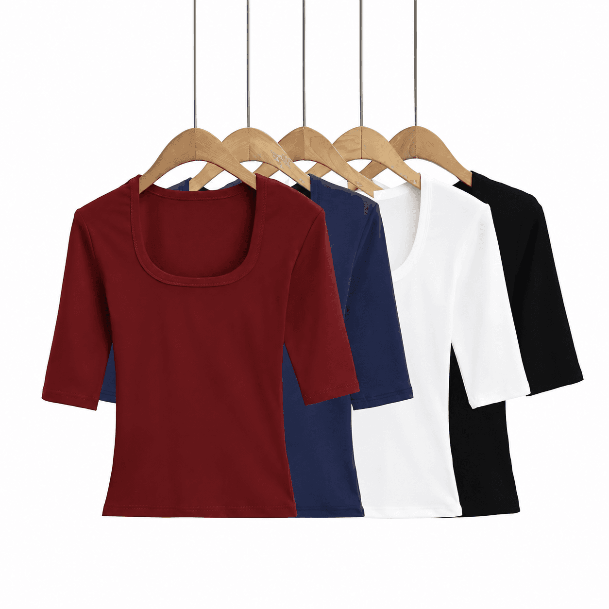 Essential Square Neck Ribbed Top
