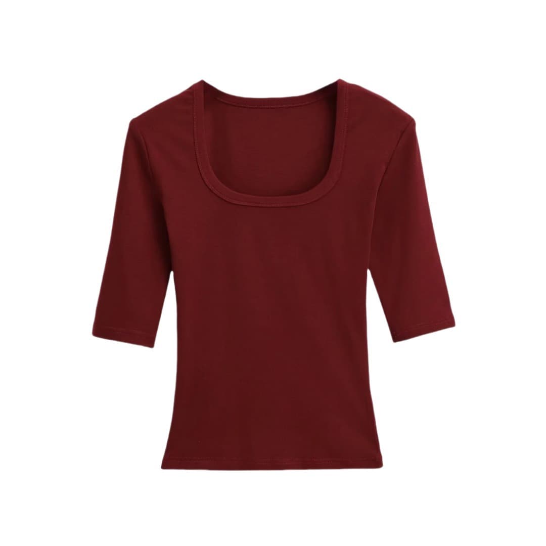 Essential Square Neck Ribbed Top – image 5