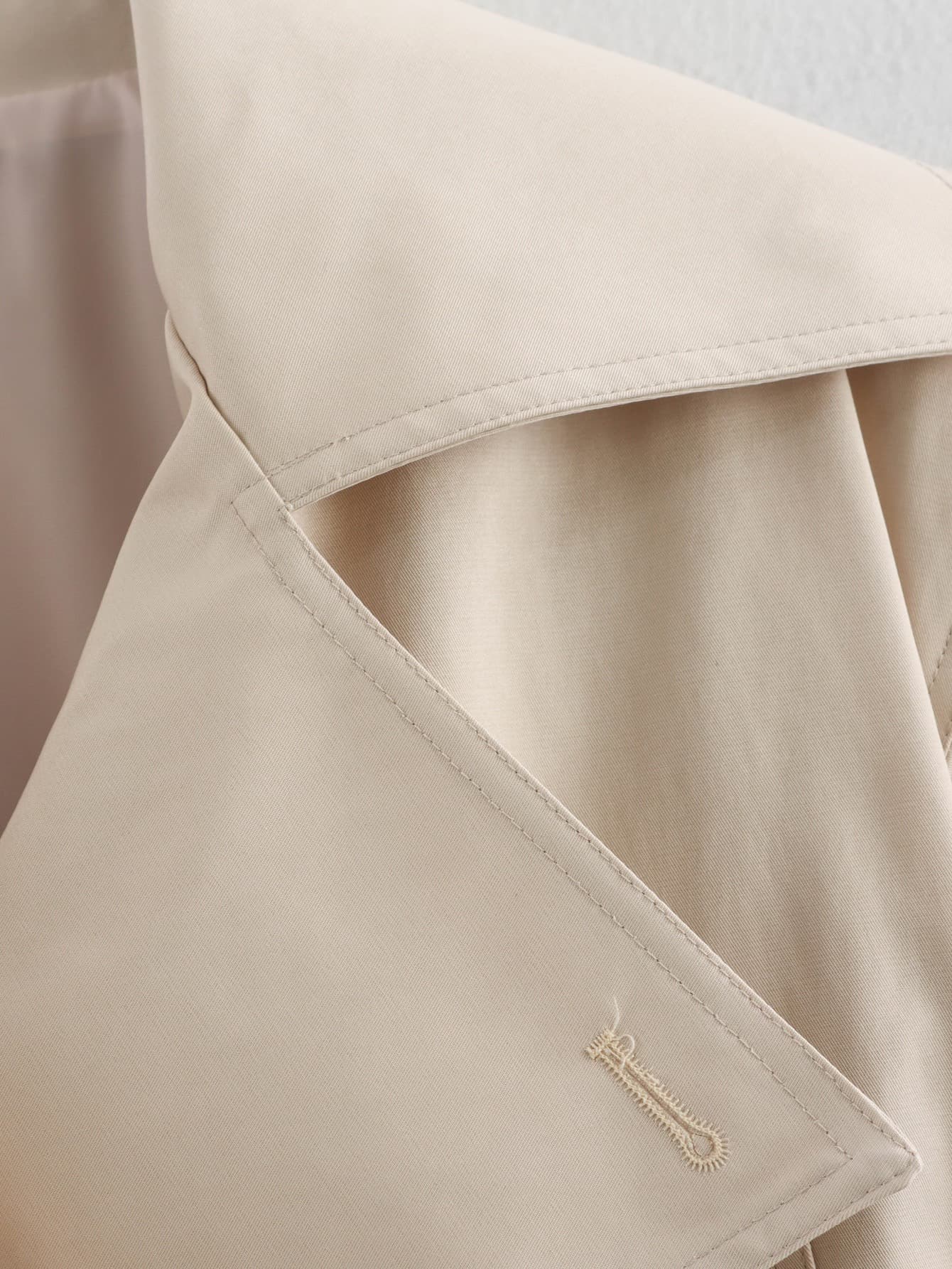 Cropped Double-Breasted Trench Jacket – image 14