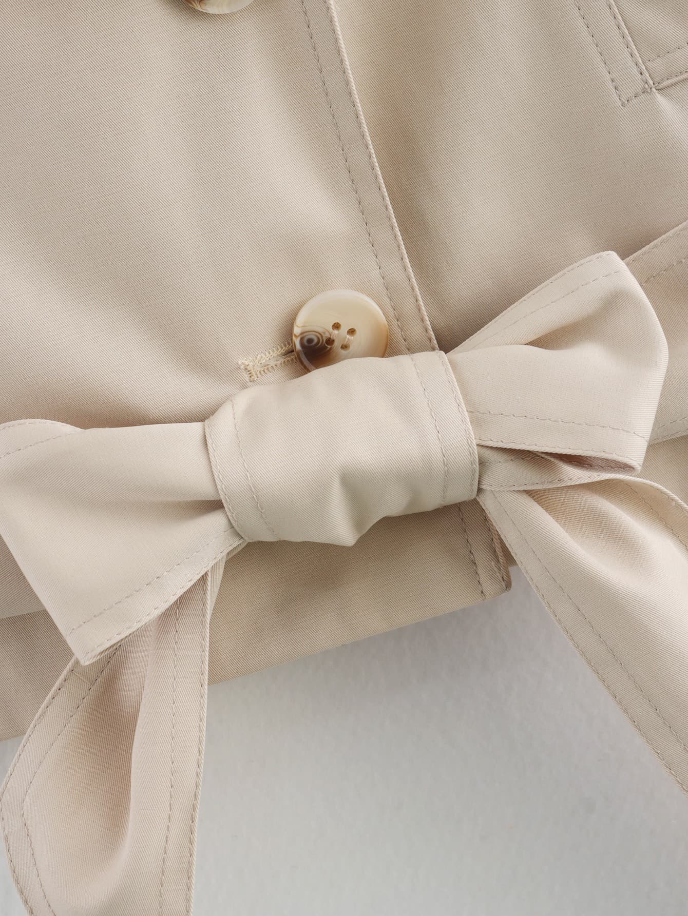 Cropped Double-Breasted Trench Jacket – image 15