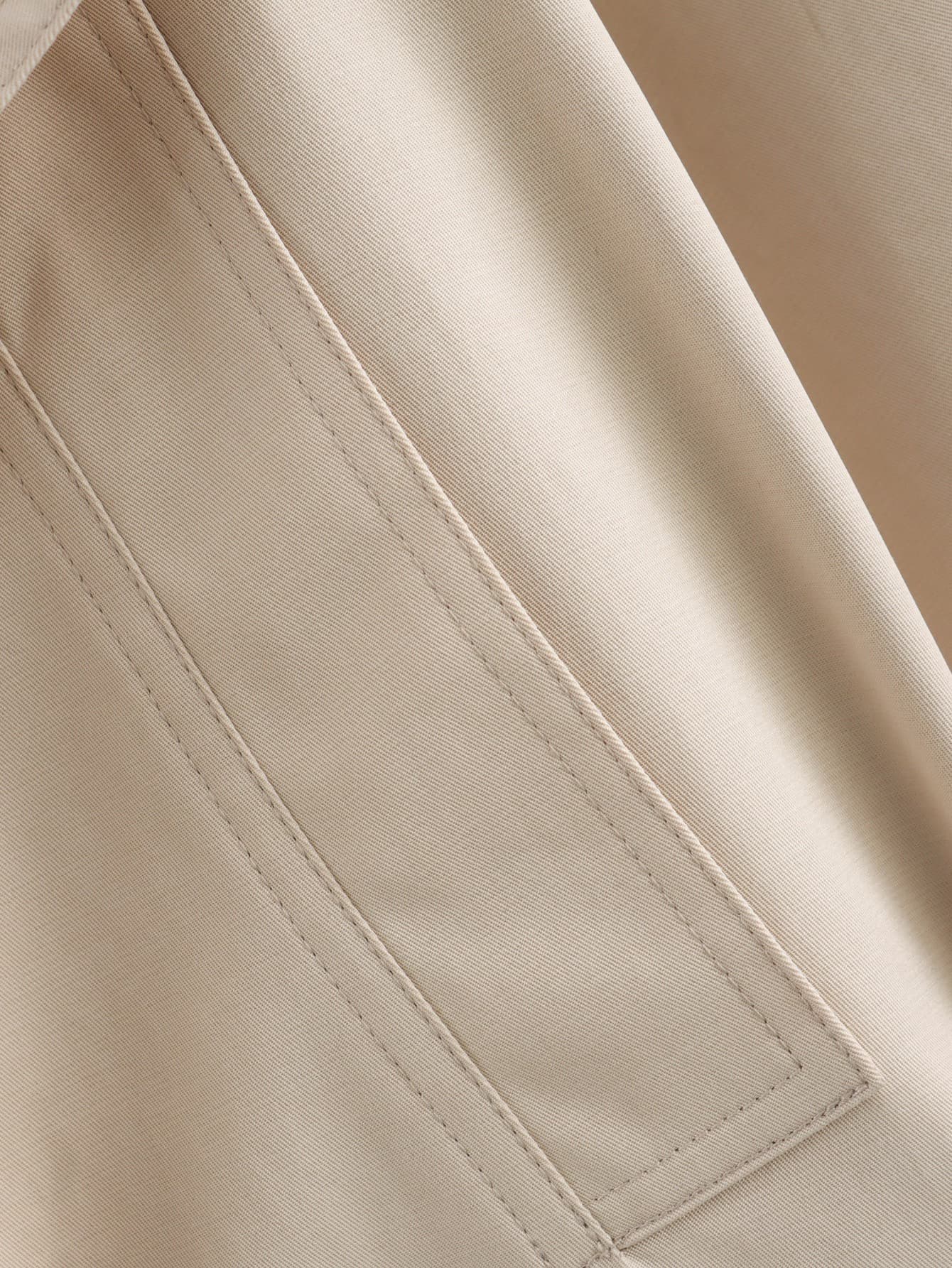 Cropped Double-Breasted Trench Jacket – image 17