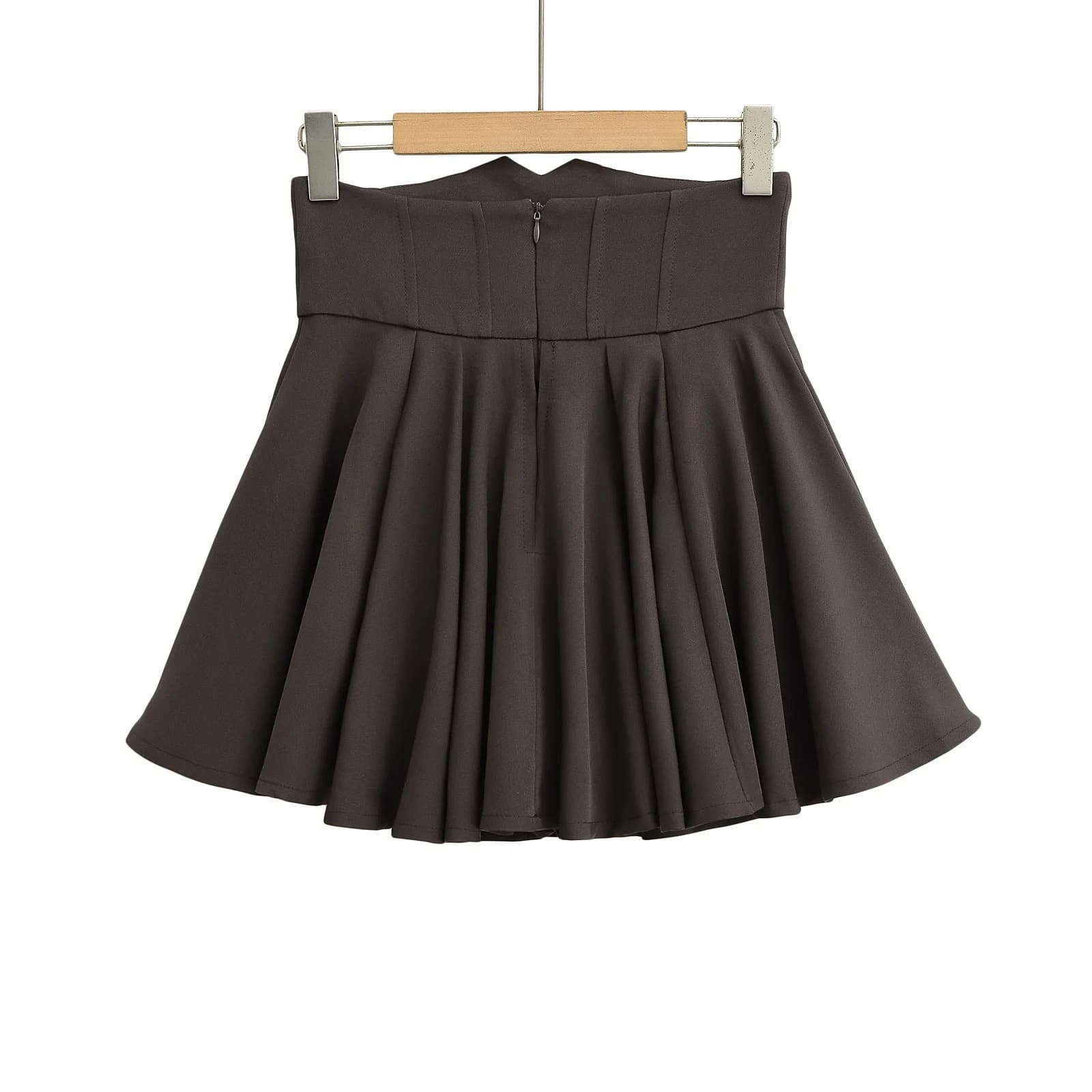 High-Waisted Pleated Mini Skirt – image 10