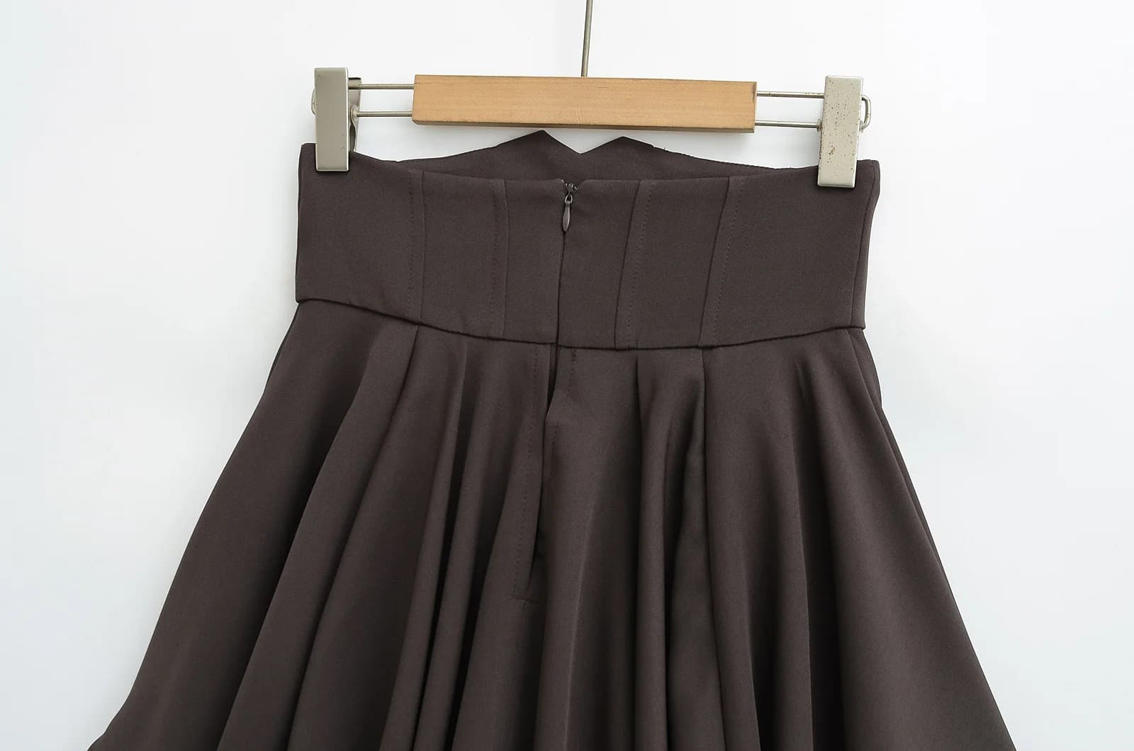High-Waisted Pleated Mini Skirt – image 14