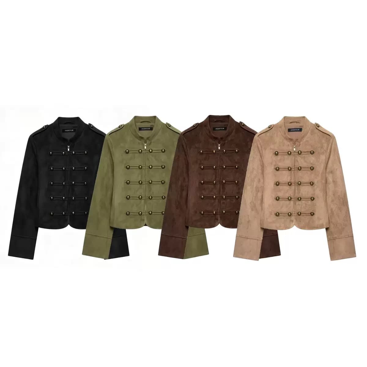 Military Style Suede Jacket – image 6