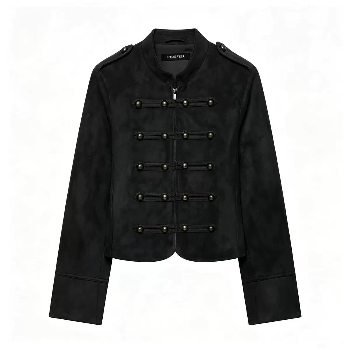 Military Style Suede Jacket – image 3
