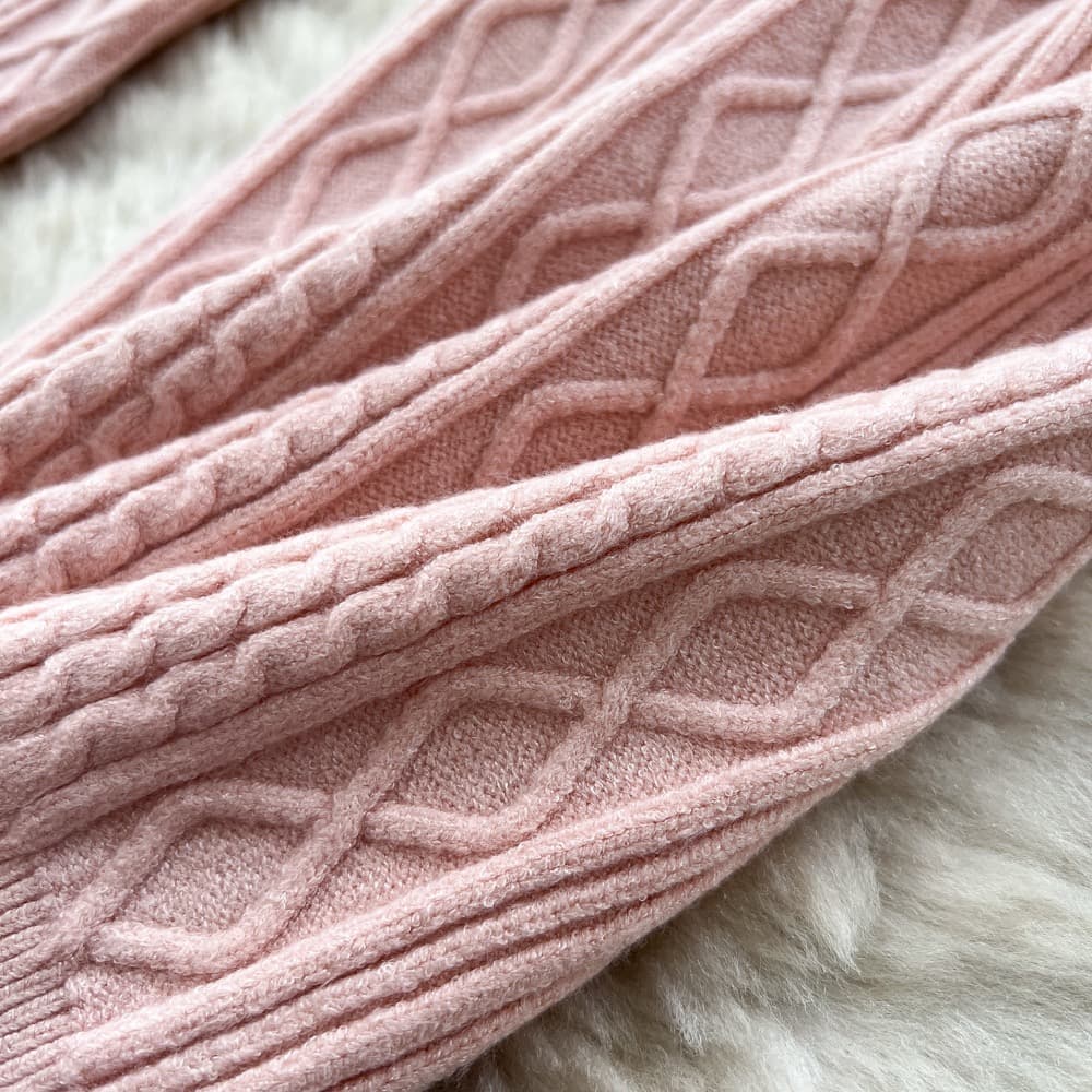 Cable Knit Wide Leg Trousers – image 11