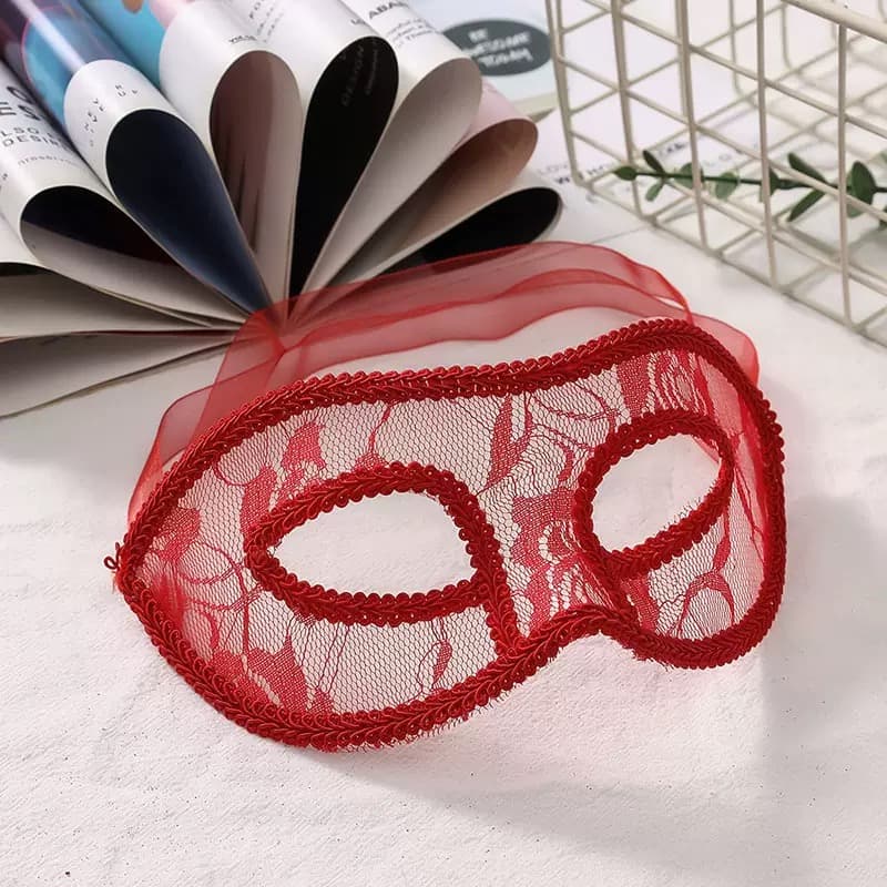 Elegant Floral Lace Masquerade Mask – image 2