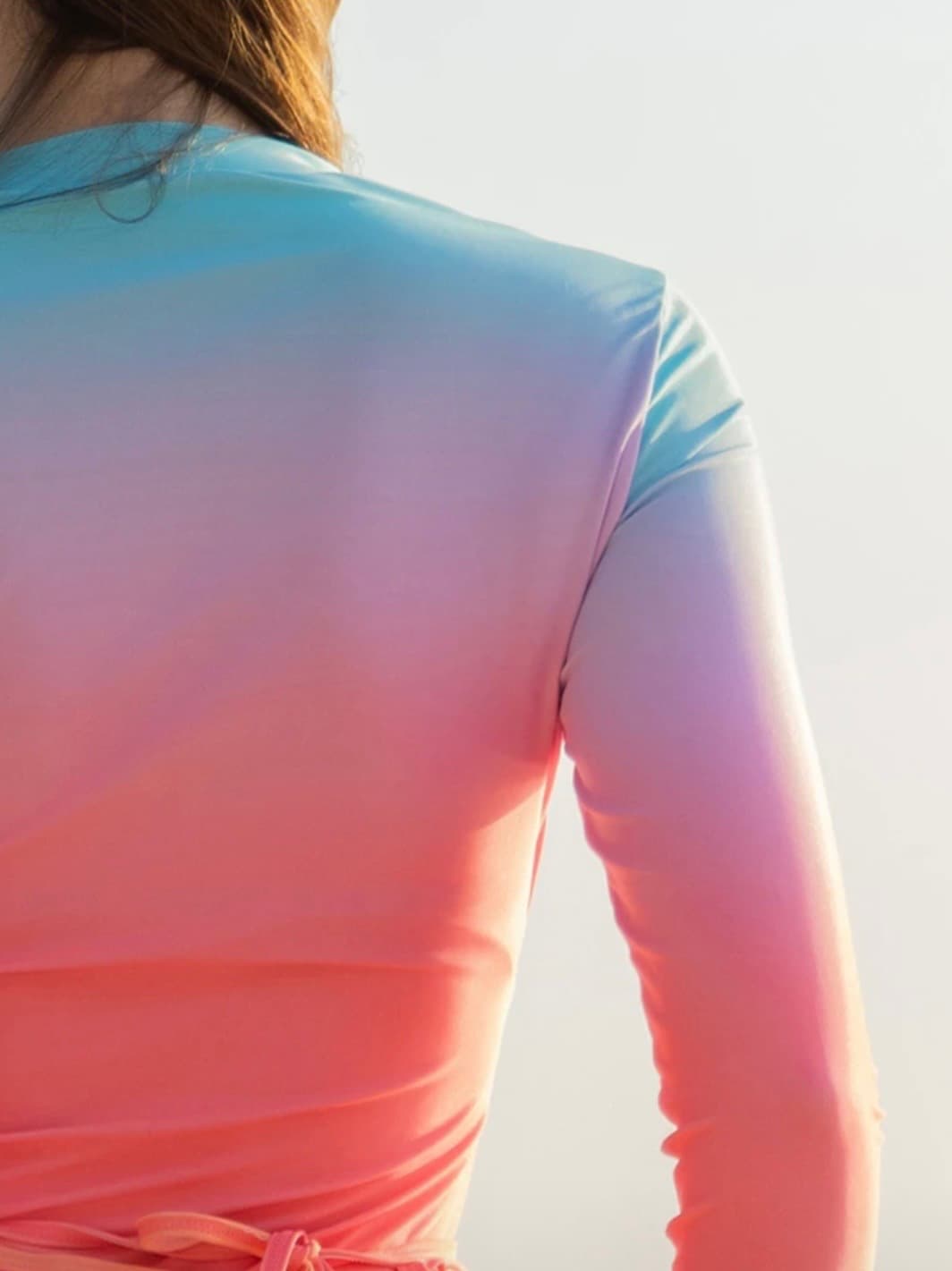 Gradient Ombre Long Sleeve Swimsuit – image 3