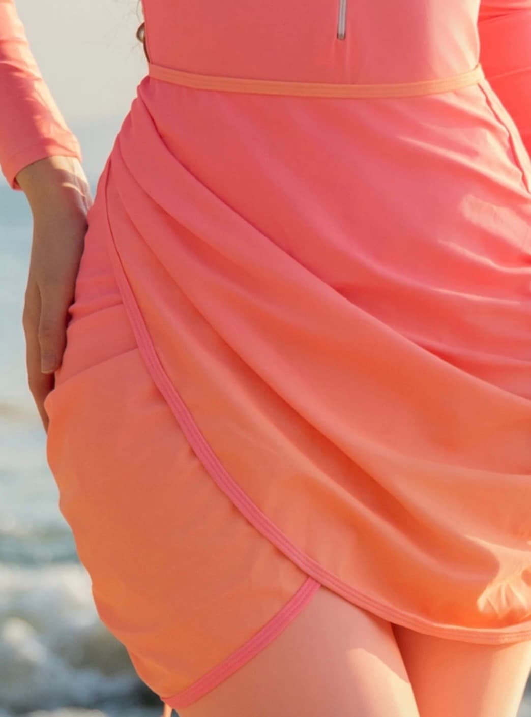 Gradient Ombre Long Sleeve Swimsuit – image 4