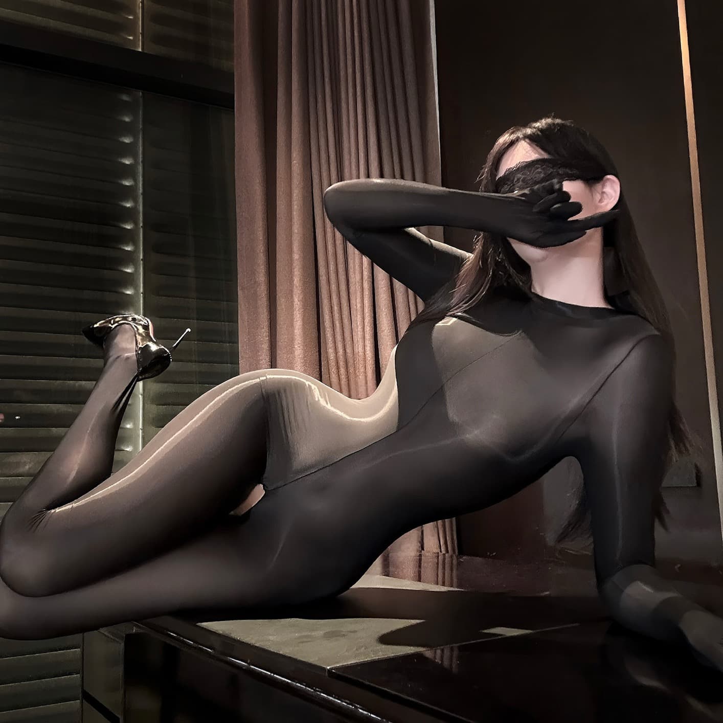 Sleek Sheer Cutout Bodysuit – image 5