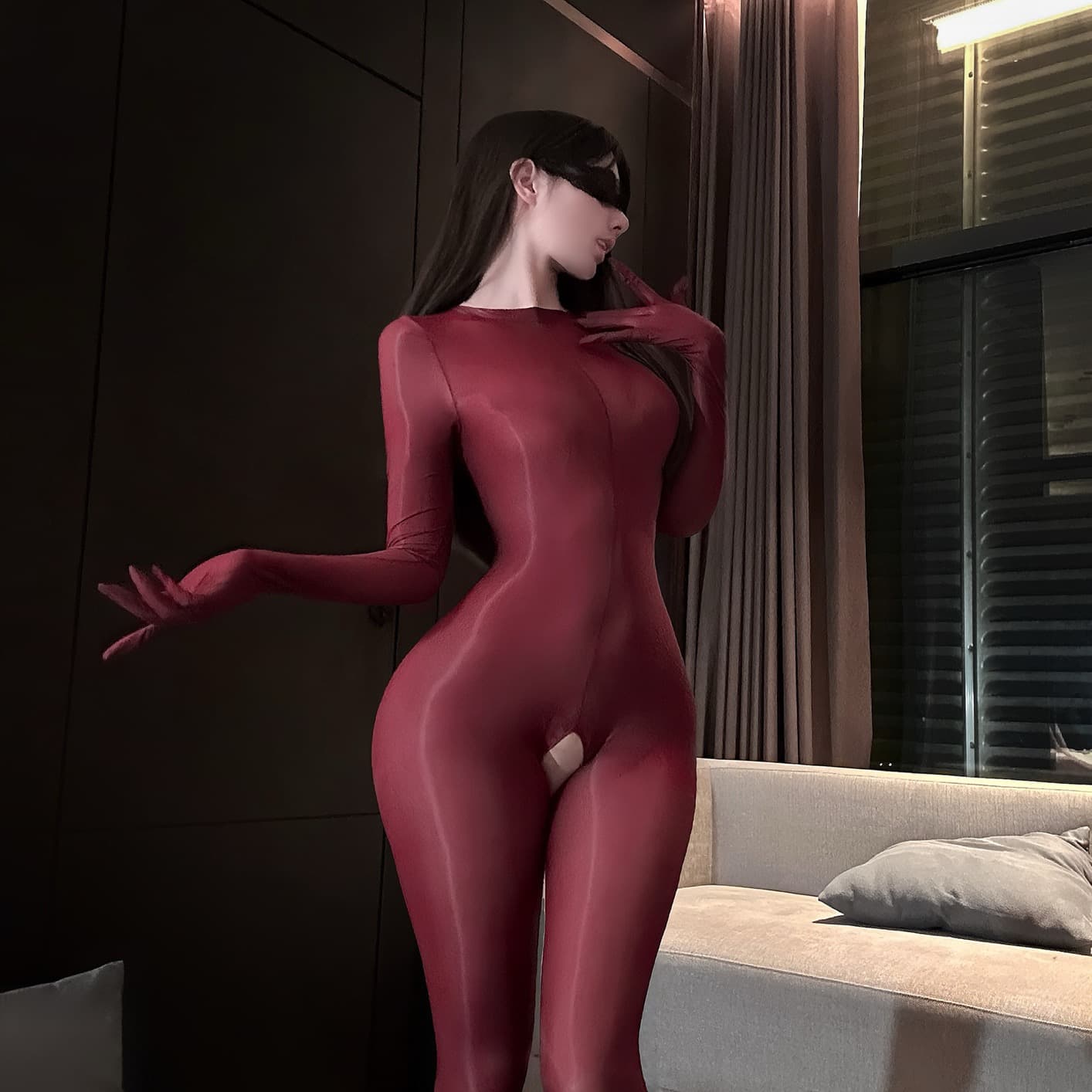 Sleek Sheer Cutout Bodysuit – image 2