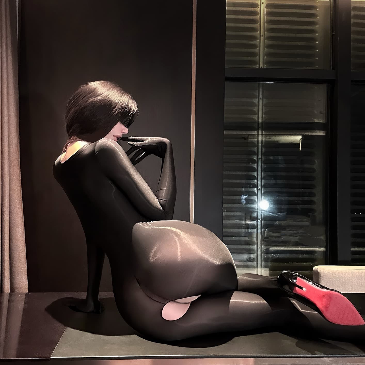 Sleek Sheer Cutout Bodysuit – image 6