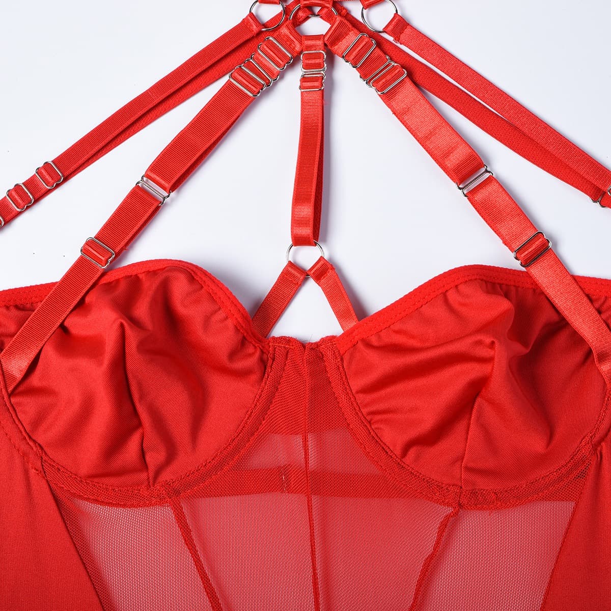 Strappy Mesh Harness Lingerie – image 6