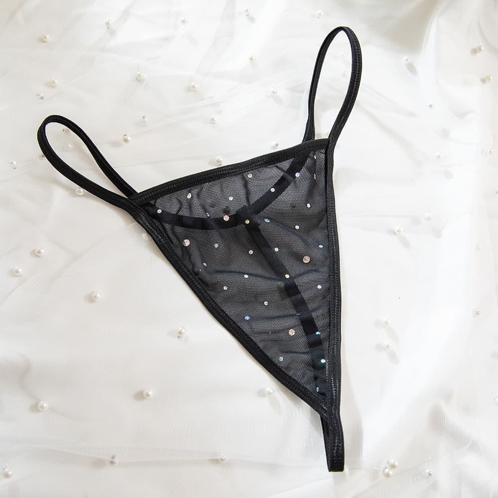 Rhinestone Embellished Lace Corset Lingerie – image 9