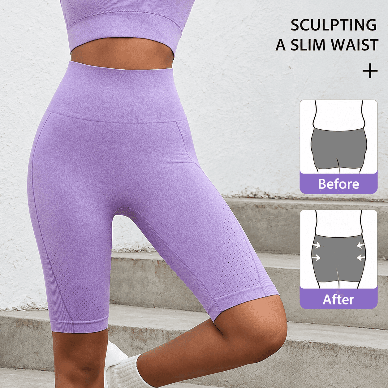 High-Waisted Sculpting Shorts
