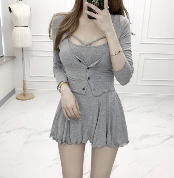 Mini Dress and Cardigan Set – image 7