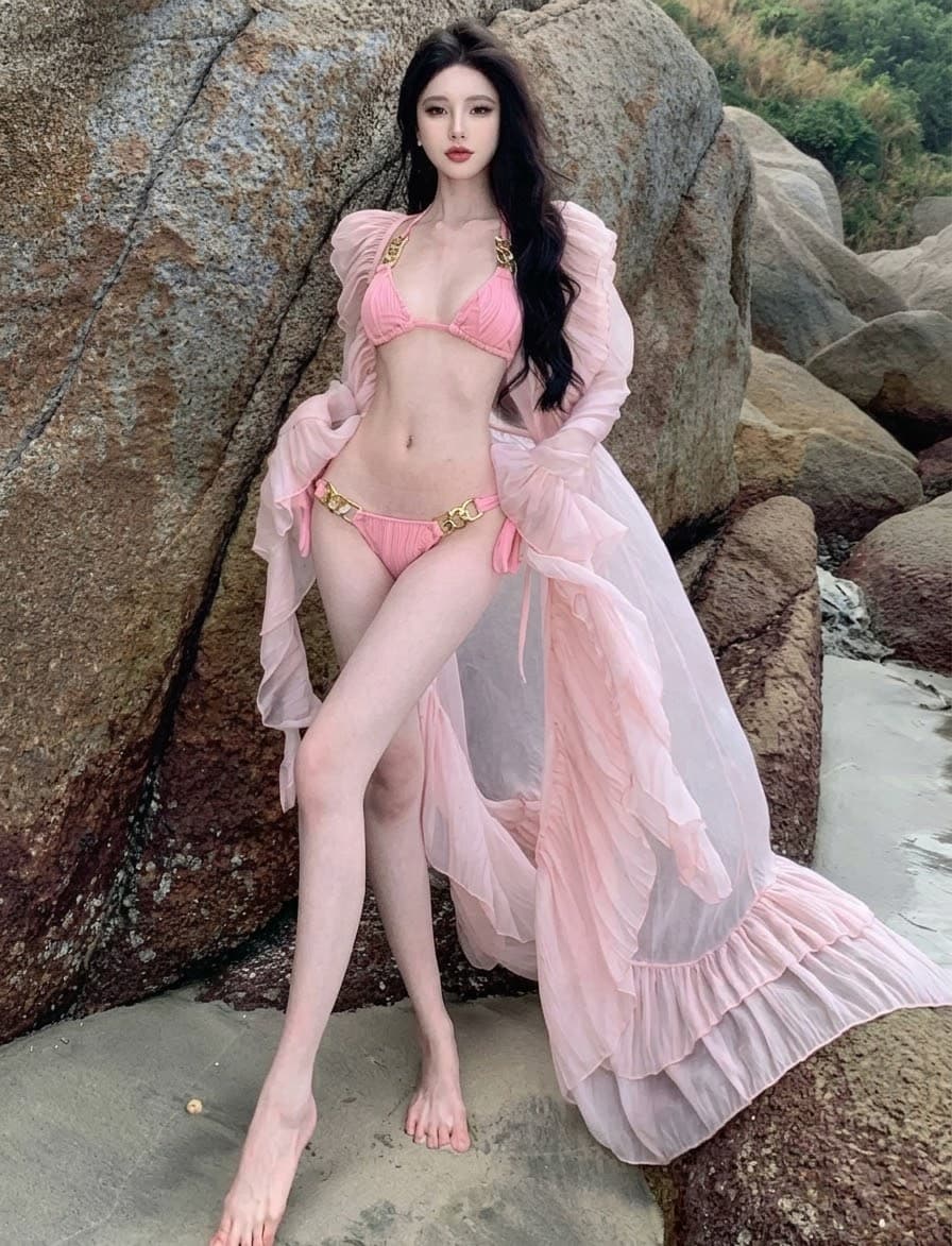 Ruffled Bikini And Cover-Up Set – image 2
