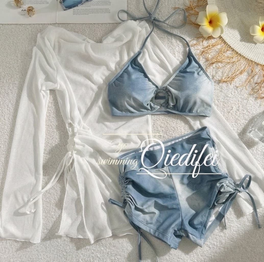 Three Piece Tie-Dye Swim Set – image 3