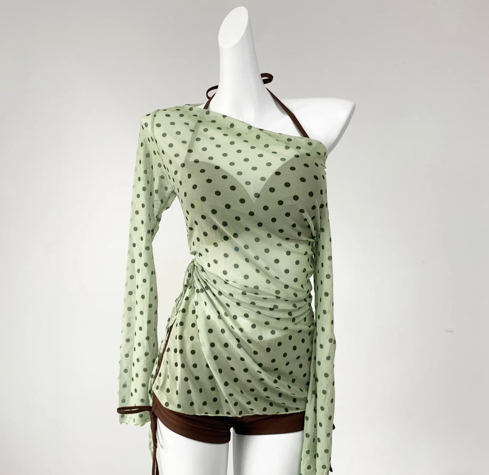 Polka Dot Mesh Cover-Up Set – image 6