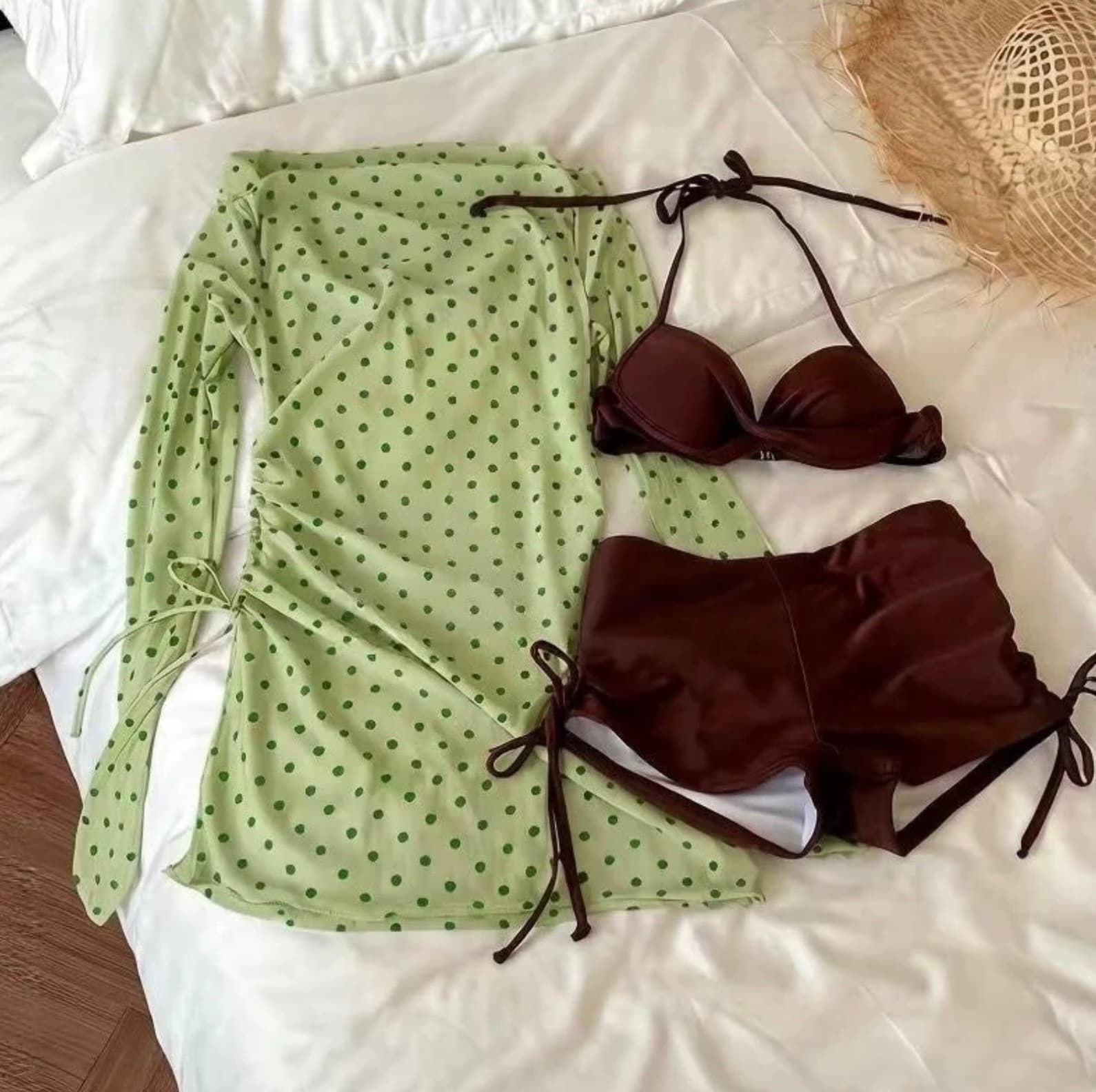 Polka Dot Mesh Cover-Up Set – image 3