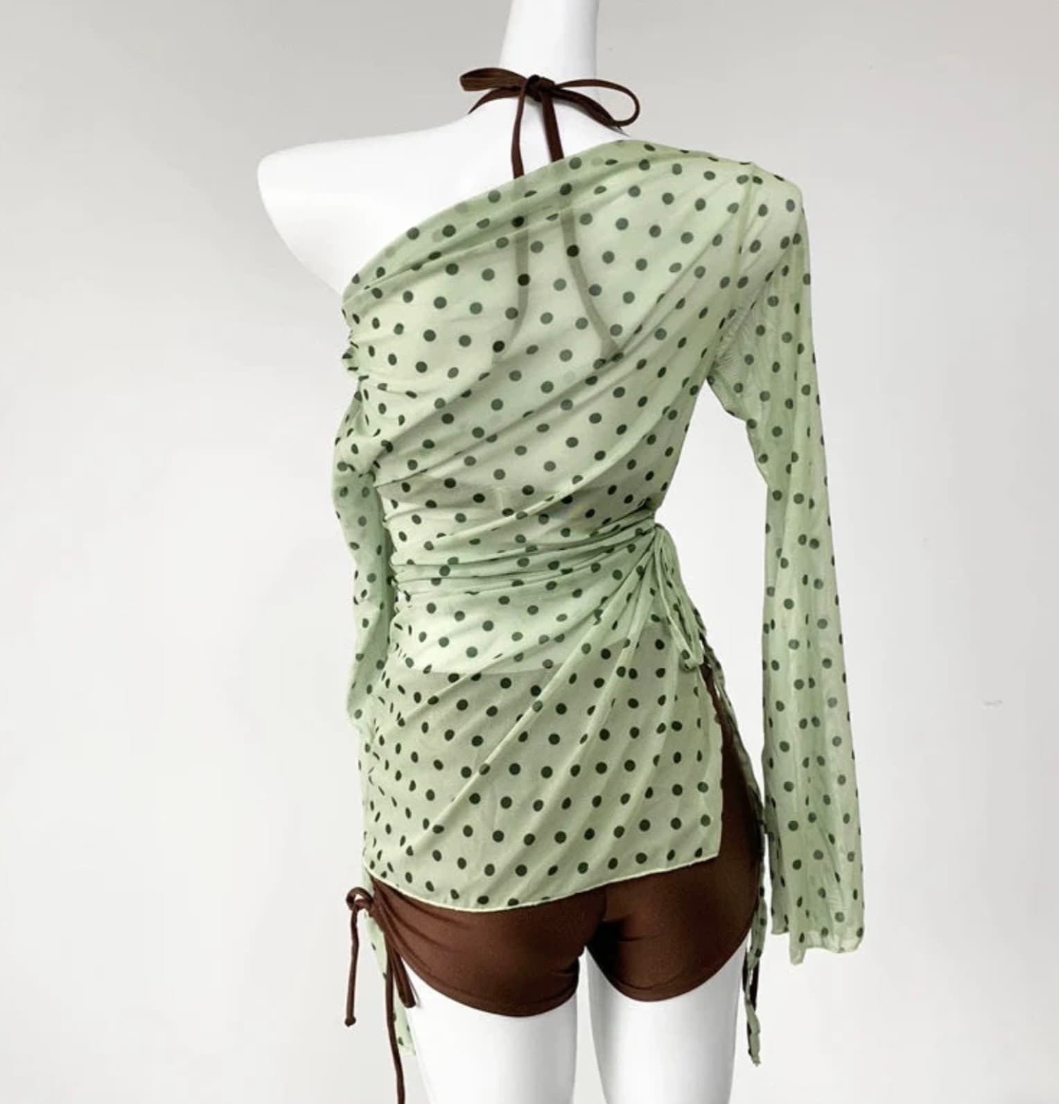 Polka Dot Mesh Cover-Up Set – image 7