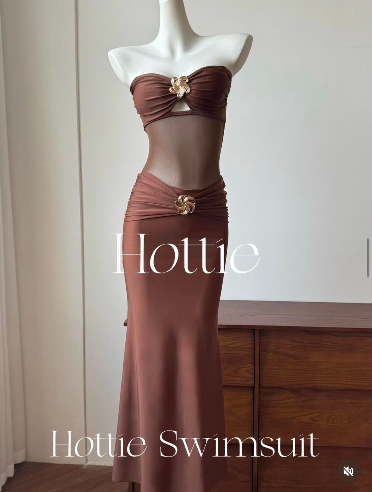 Embellished Cutout Maxi Swim Dress – image 3