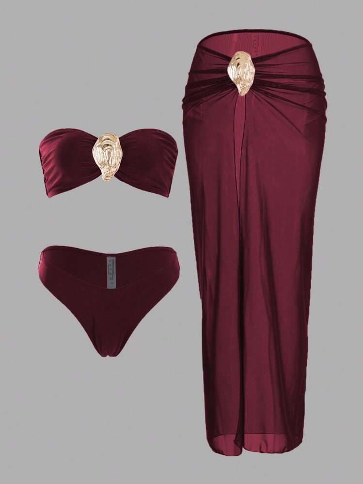 Metallic Shell Accent Three Piece Set – image 4